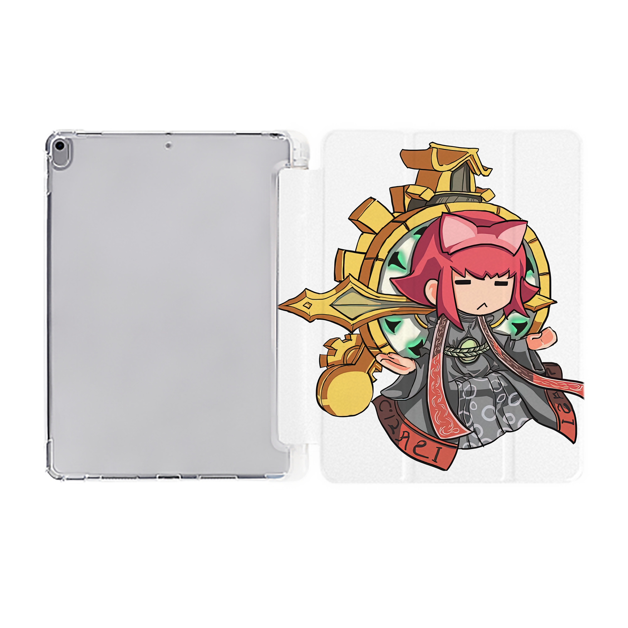（画像用） リーグ・オブ・レジェンド League of Legends LOL IPad ケース ペン収納付き 三つ折りスタンド PUレザー×シリコン 対応機種9.5/10.5/10.9インチ